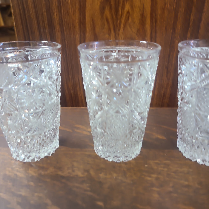 LARGE TURKISH CUT CRYSTAL GLASS