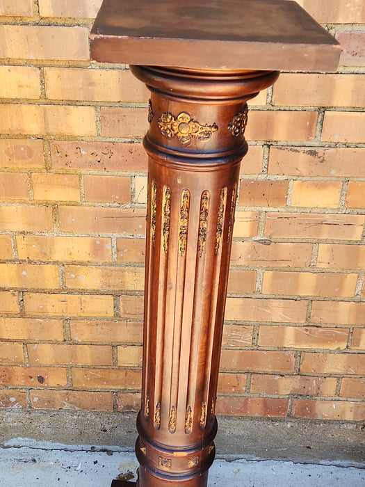 CARVED COLUMN STAND