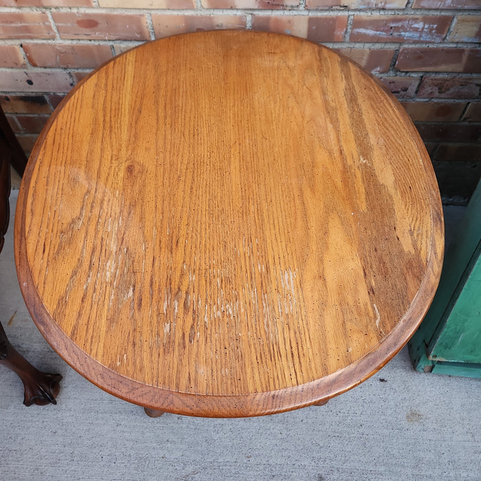 QUEEN ANNE STYLE SIDE TABLE WITH DRAWER