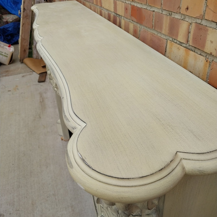 FAUX MARBLE MANTLE