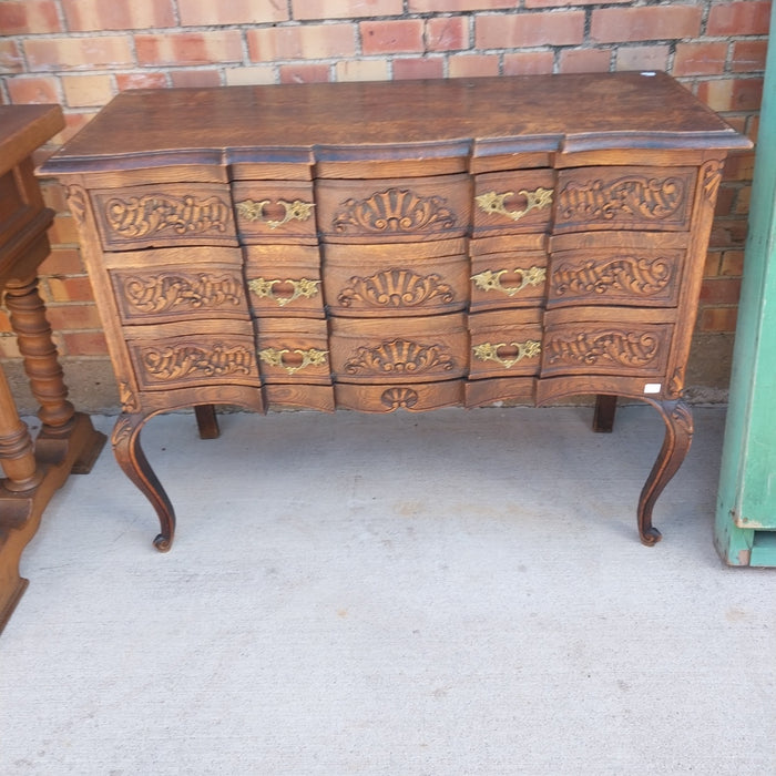 WIDE 3 DRAWER COUNTRY FRENCH OAK CHEST