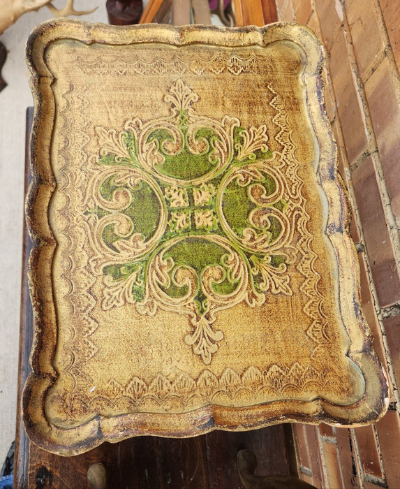 PAIR OF GILT FLORENTINE  NESTING TABLES