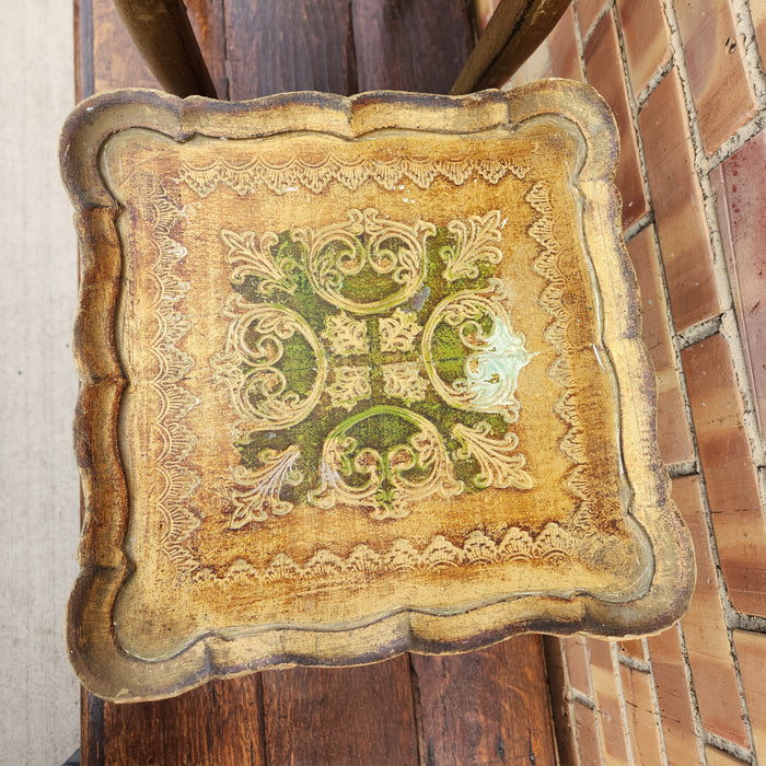 PAIR OF GILT FLORENTINE  NESTING TABLES