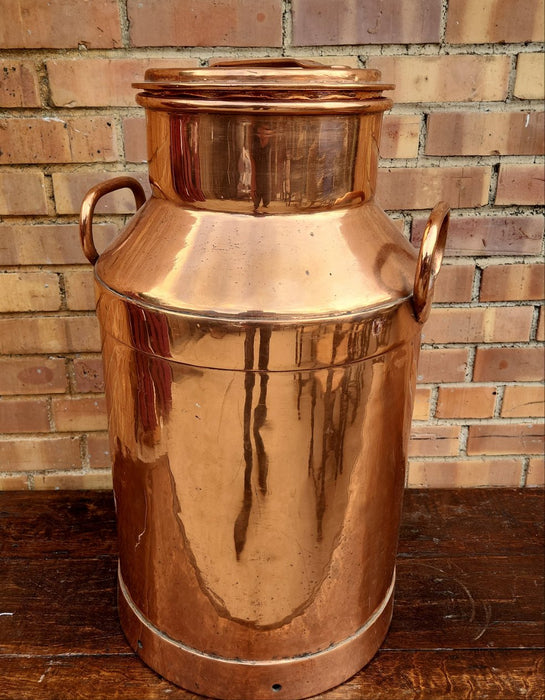 LARGE EUROPEAN COPPER MILK CAN