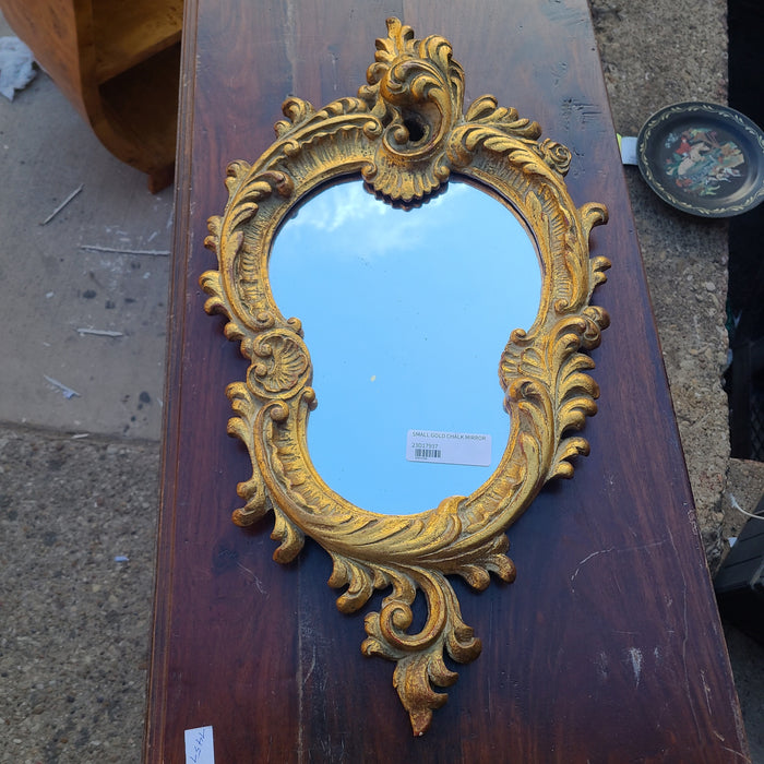 SMALL GOLD CHALK MIRROR