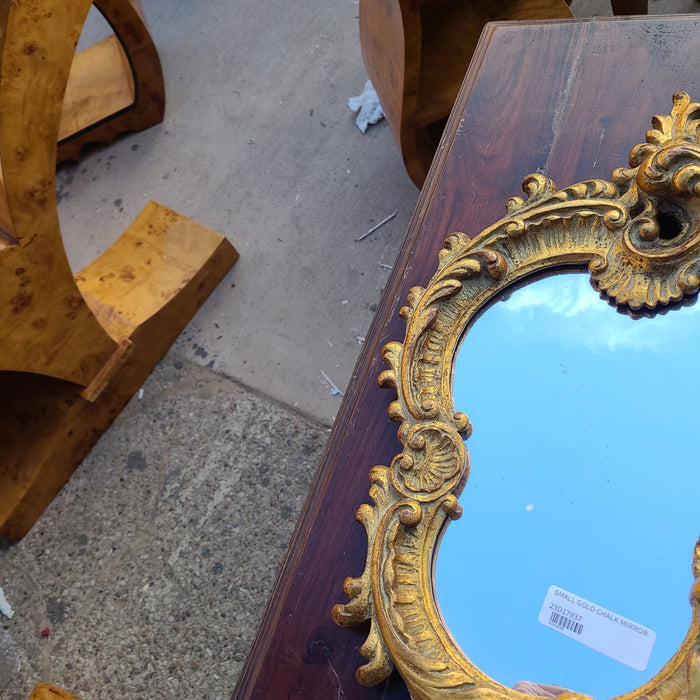 SMALL GOLD CHALK MIRROR