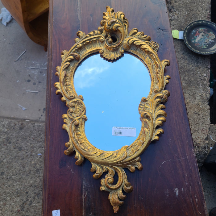 SMALL GOLD CHALK MIRROR