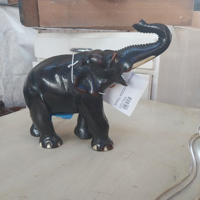 SMALL WOOD ELEPHANT AS FOUND