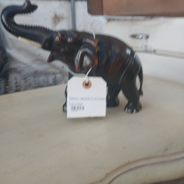 SMALL WOOD ELEPHANT AS FOUND