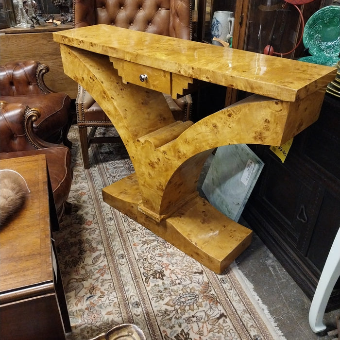 ART DECO Y SHAPED CONSOLE WITH DRAWER