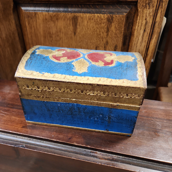 DOMED FLORENTINE BLUE BOX