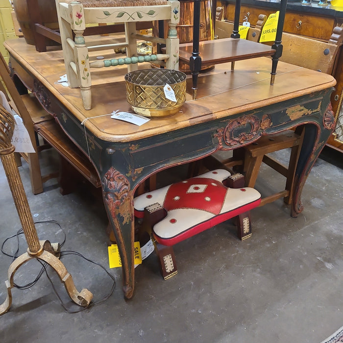 LOUIS XV KITCHEN TABLE WITH GREEN LEGS