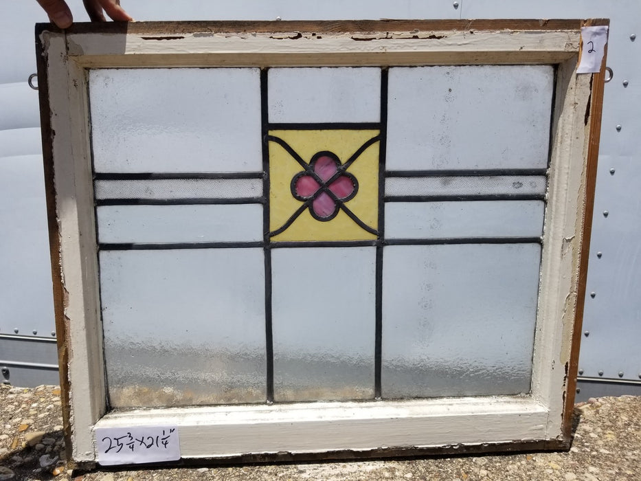 ENGLISH LEADED AND STAINED GLASS WINDOW