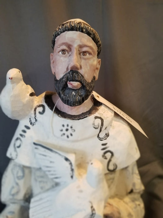 PAINTED FIBERGLASS SAINT FRANCIS STATUE