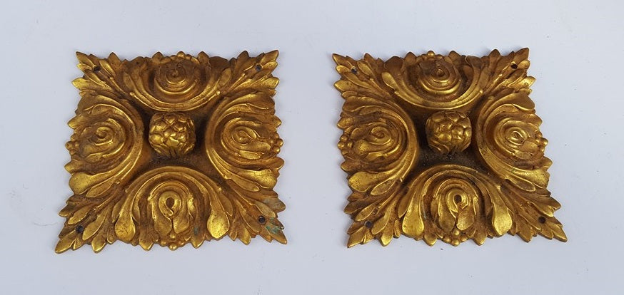 PAIR OF LARGE SIGNED FRENCH ORMOLU