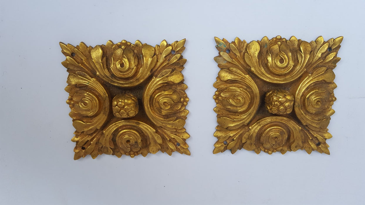 PAIR OF LARGE SIGNED FRENCH ORMOLU