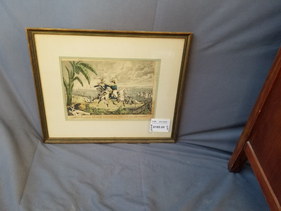 PAIR OF BATTLE SCENE ENGRAVINGS