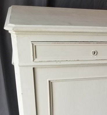 LOUIS PHILIPPE PAINTED WHITE SERVER - AS FOUND