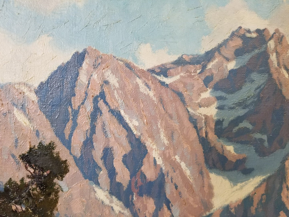 FRAMED 1920'S MOUNTAIN LANDSCAPE BY K.ARWEILER