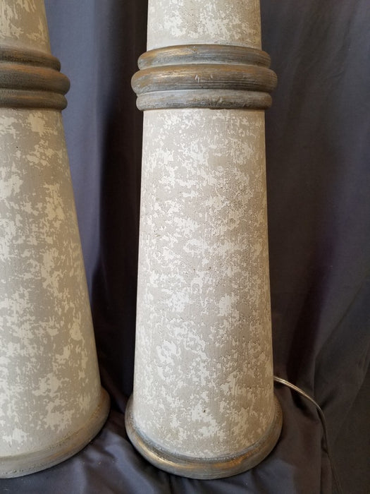 PAIR OF TAPERED CYLINDER LIGHTHOUSE  LAMPS