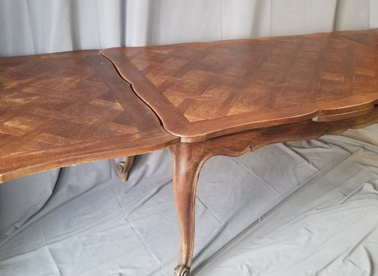 LOUIS XV STYLE DRAW LEAF DINING TABLE