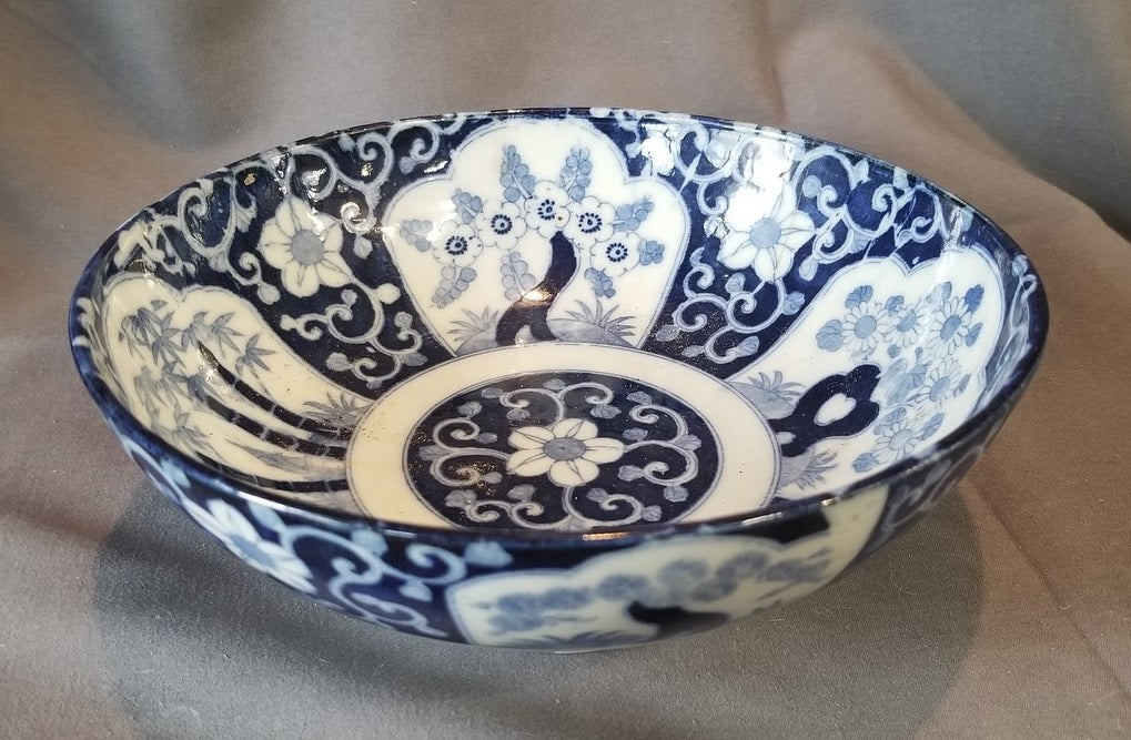 BLUE AND WHITE ASIAN BOWL
