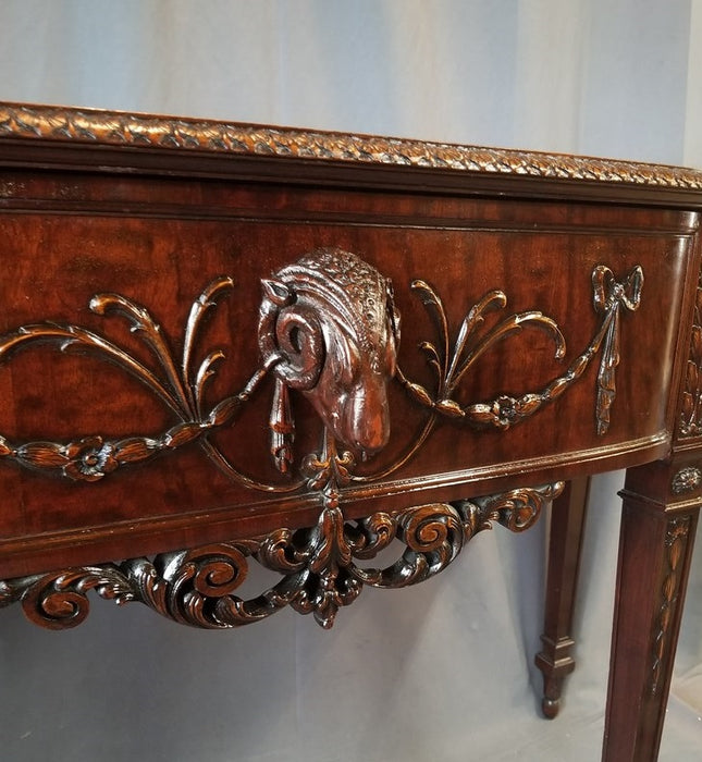 ADAM STYLE SERVER WITH RAMS HEAD DRAWER PULL
