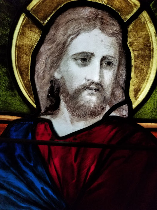JESUS STAINED GLASS  WINDOW