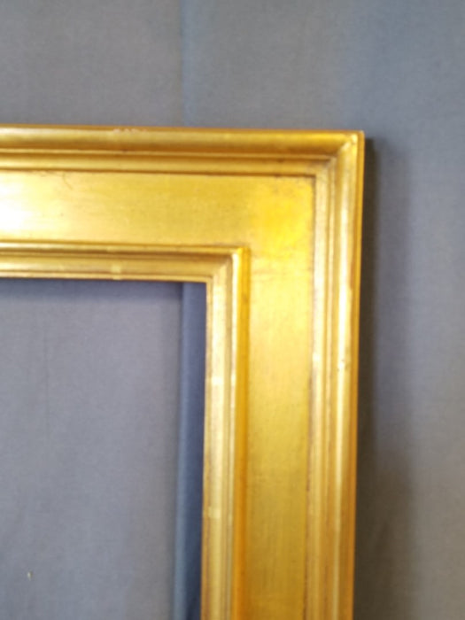 LARGE GOLD FINISH WOOD FRAME