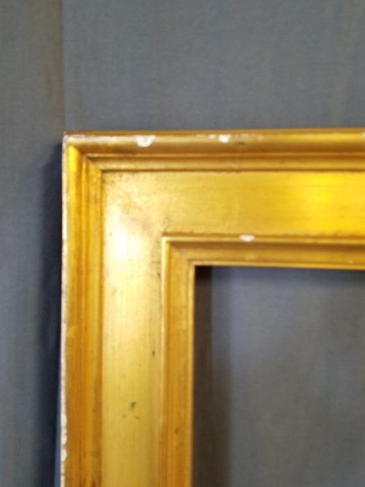 LARGE GOLD FINISH WOOD FRAME