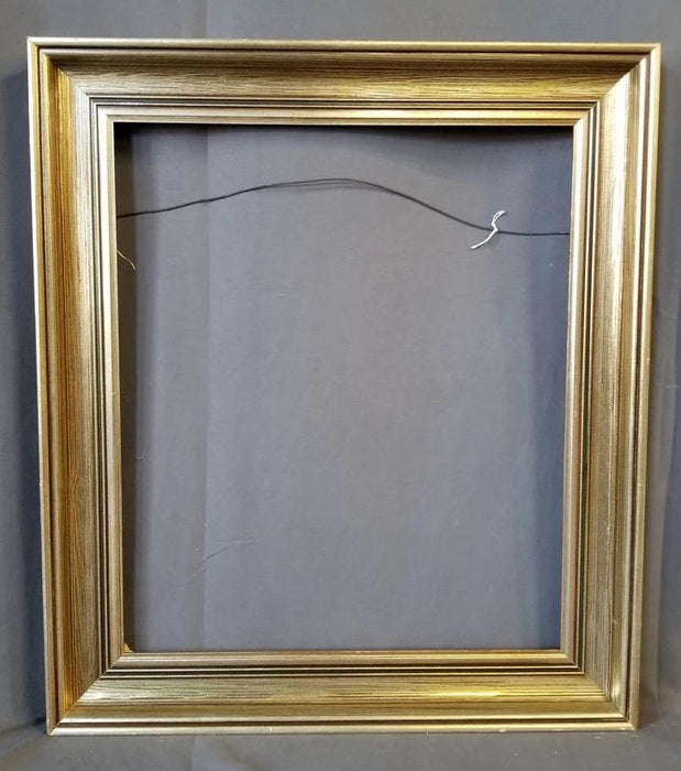 SMALL SILVER FINISH WOOD FRAME WITH BLACK INNER TRIM