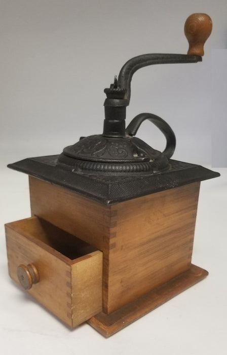 WOOD AND IRON COFFEE GRINDER