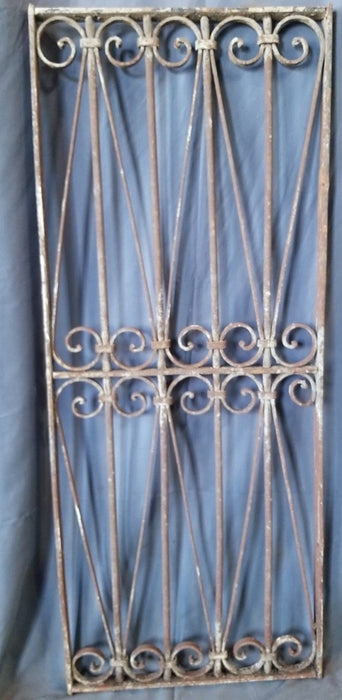 PAIR SMALL IRON PANELS EACH 19" X 48"  PAIR (38" X 48" TOGETHER)