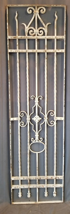 QUALITY IRON FENCE SECTION PAINTED WHITE 23.5" X 84.5"