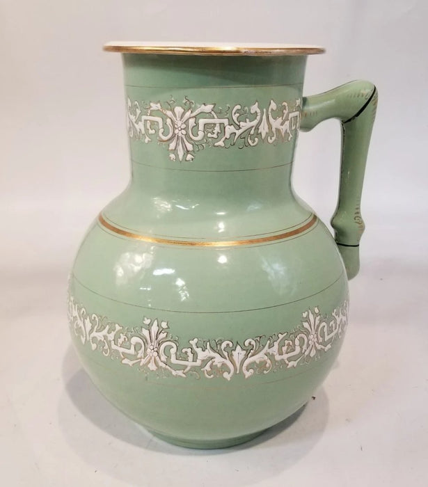 FRENCH ENAMELWARE PITCHER