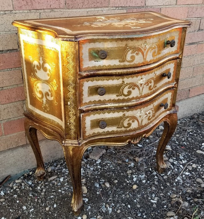 SMALL BOWFRONT FLORENTINE CHEST