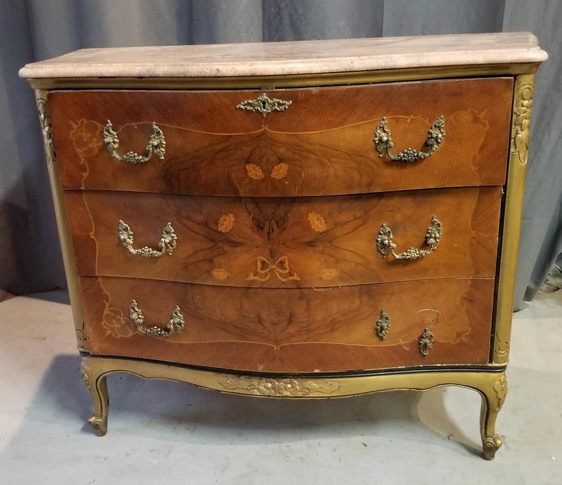 LOUIS XV STYLE MARBLE TOP CHEST