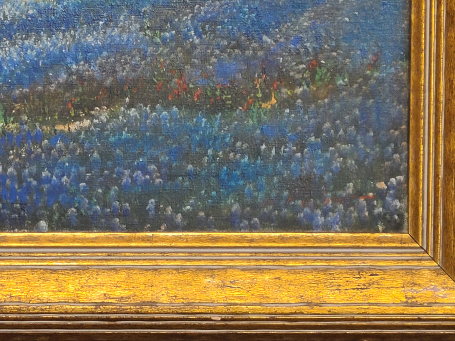 LARGE HORIZONTAL PAINTING OF BLUEBONNETS BY H. EINFELDT