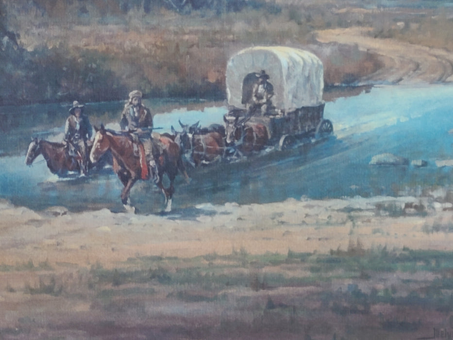 LIMITED SIGNED PRINT OF STAGECOACH BY MELVIN WARREN