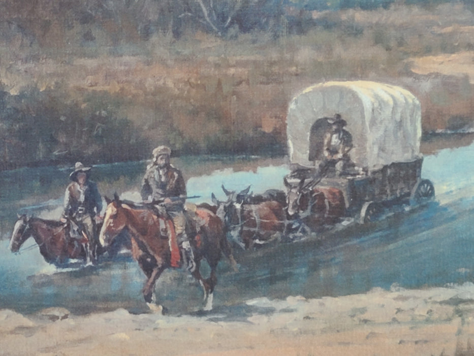 LIMITED SIGNED PRINT OF STAGECOACH BY MELVIN WARREN