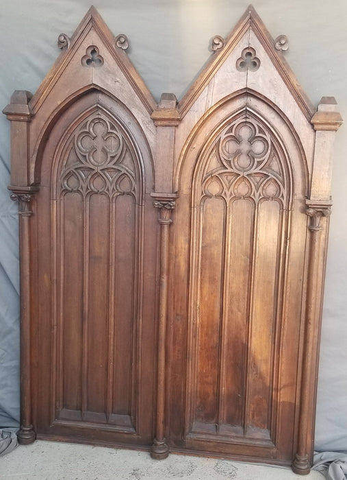 LARGE GOTHIC PANEL WITH QUATREFOILS