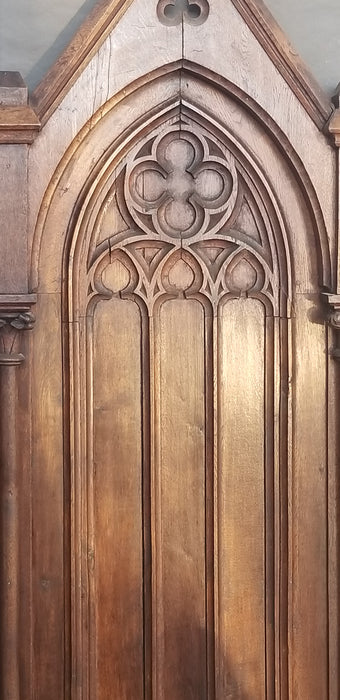 LARGE GOTHIC PANEL WITH QUATREFOILS