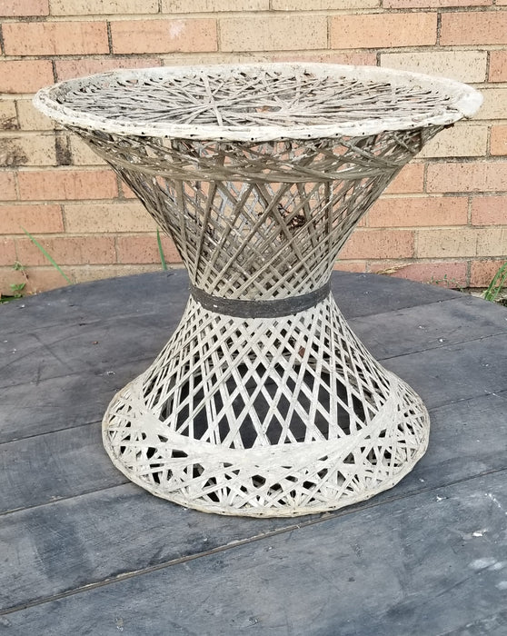 FAUX RATTAN FAN TABLE