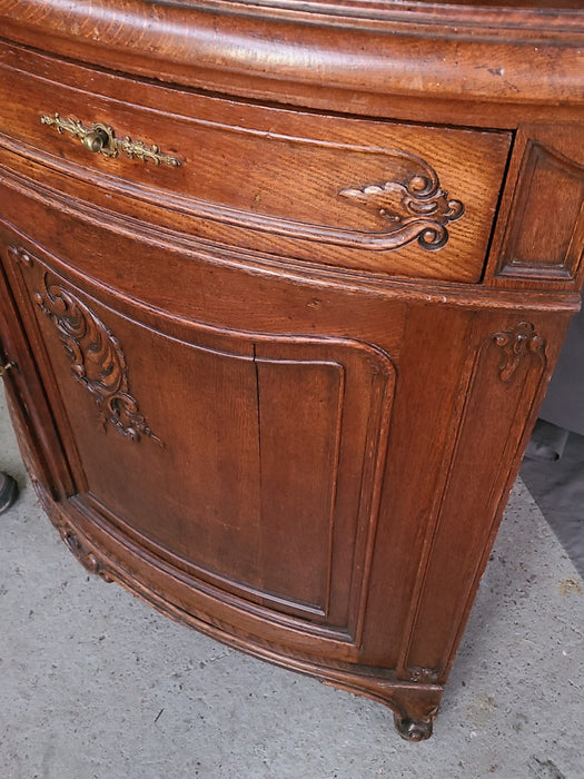 TALL OAK LOUIS XV CORNER CABINET