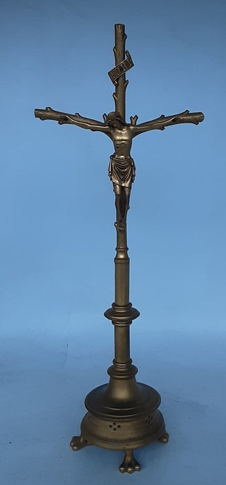 STANDING DORE BRONZE TREE FORM CRUCIFIX