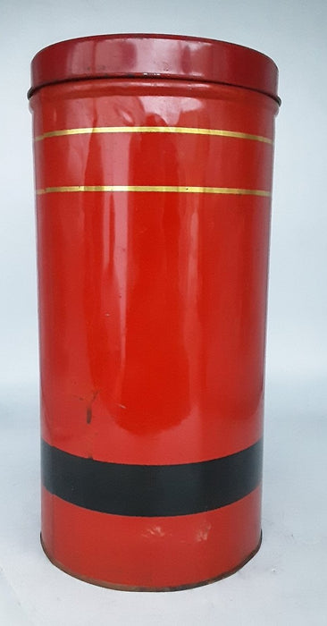 TALL RED ST MICHAEL COFFEE CAN
