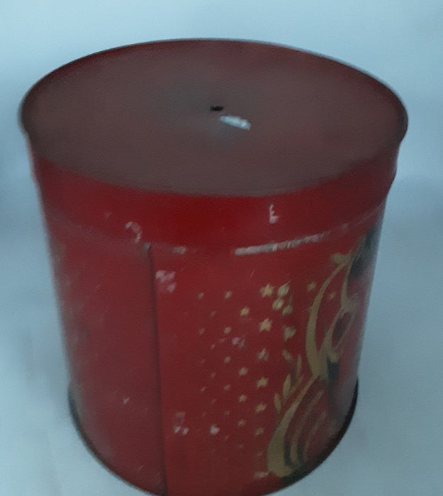 LARGE BELGIAN RED COFFEE CAN