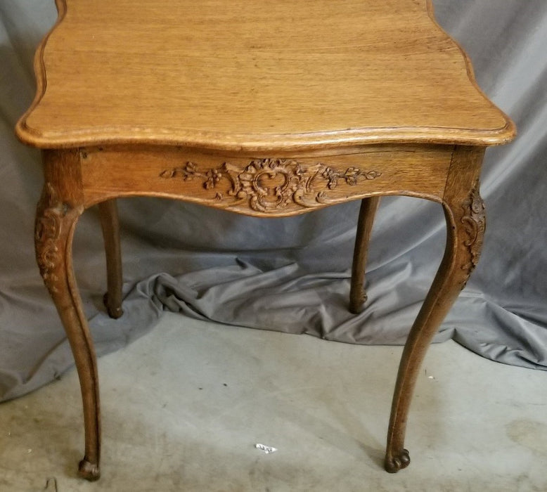SOLD LOUIS XV LIEGES CARVED LAMP TABLE