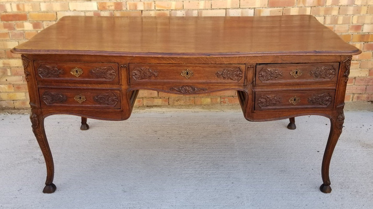 COUNTRY FRENCH LARGE OAK PARTNERS DESK