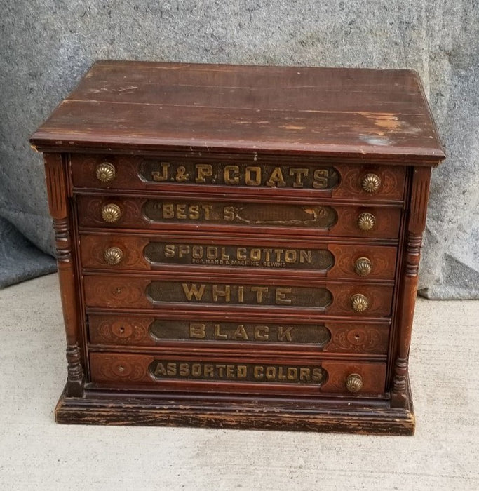 6 DRAWER J&P COATS SPOOL CABINET